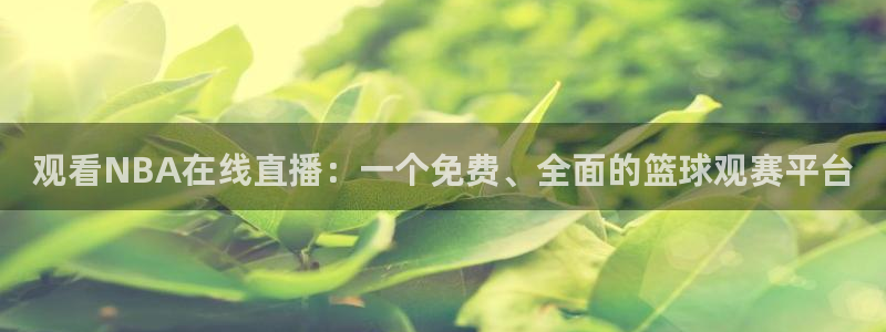 球神体育直播官网：观看NBA在线直播：一个免费、全面的篮球观赛平台